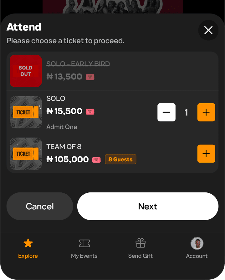 Guest moments and event interactions in Partyverse
